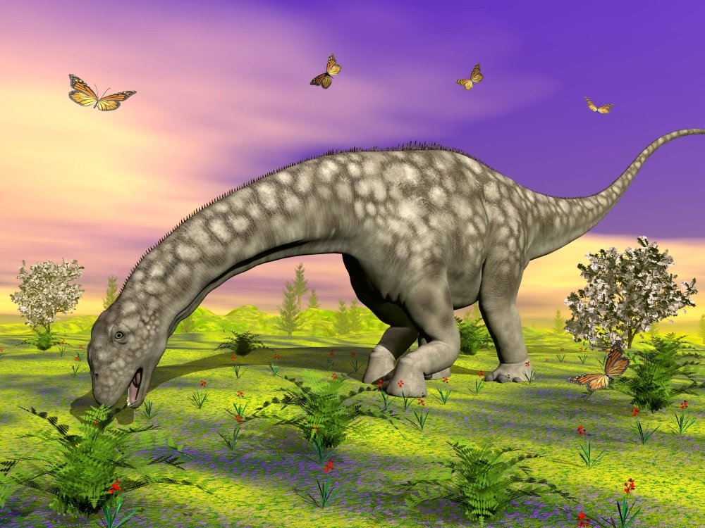 Amazon.com: Posterazzi Large Argentinosaurus dinosaur eating small
